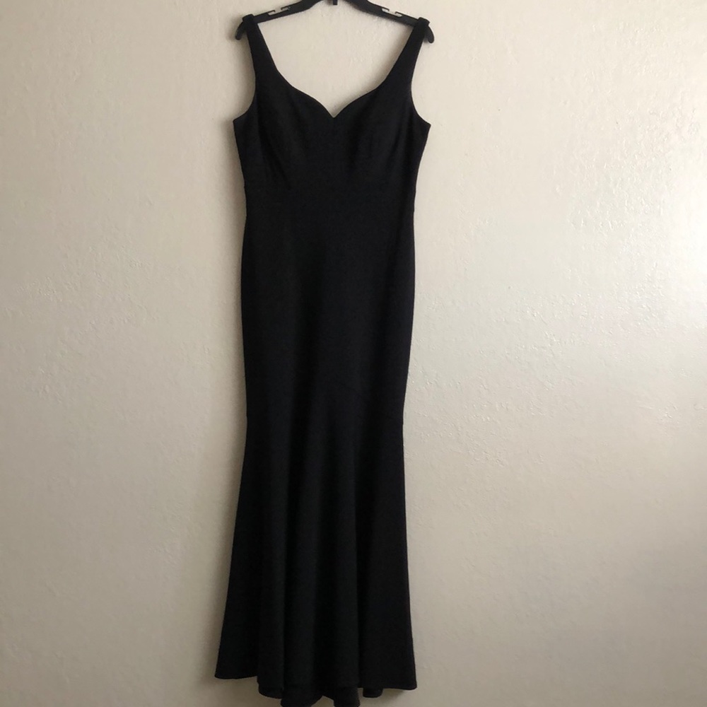 Betsy Adam black maxi dress